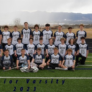 Junior Varsity Boys Lacrosse Team photo 2023